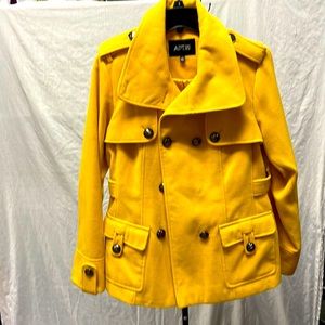 Yellow womens coat